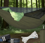 Army Green Double Layer Zippered Hammock