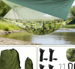 Camo Double Hammock and Rain Fly Set