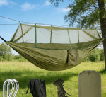 Green Tent Style Hammock with Built in Net - Image 2