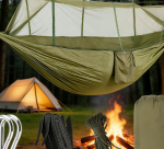 Green Tent Style Hammock with Built in Net