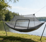 Ultra Light Black Bug Net with Two Way Zippers