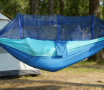 Ultra Light 210T Nylon Hammock with Net - Image 2
